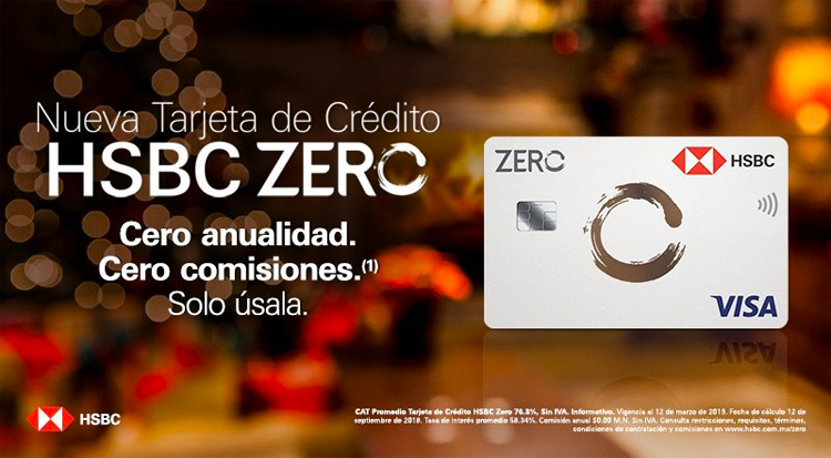 tarjeta crédito zero HSBC