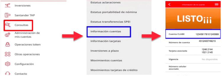 CLABE Interbancaria Santander