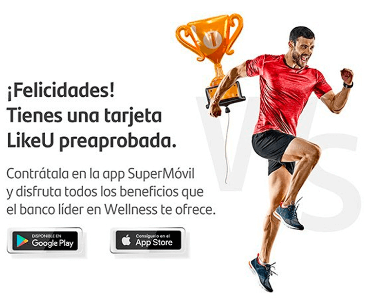 Tarjeta Santander LikeU Pre aprobada